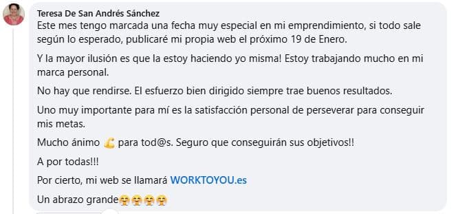 Testimonio de una mami de la comunidad
