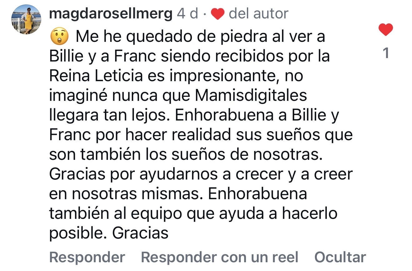 Testimonio de una mami de la comunidad