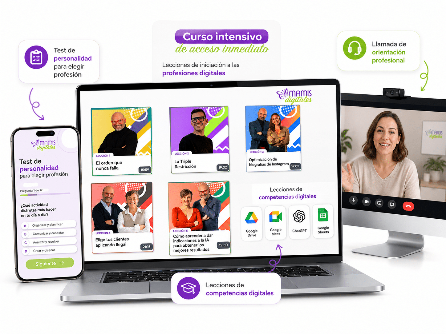 El Área de admitidas de Mamis Digitales